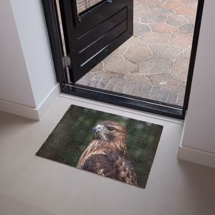 Buizerd - Roofvogel - Natuur - Bruin Deurmat klein -sfeer5