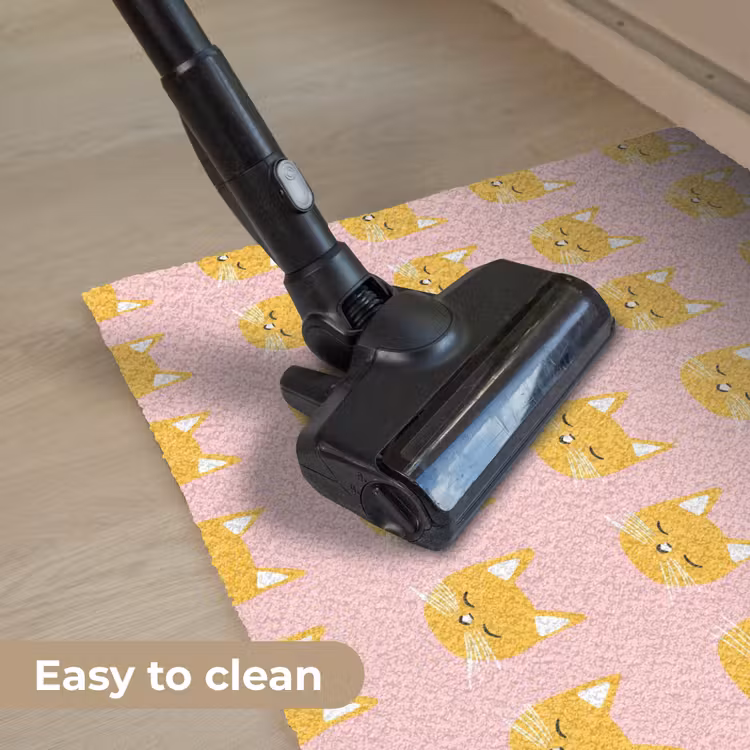 Katten - Patroon - Roze Deurmat klein 898 -reinigen_EN