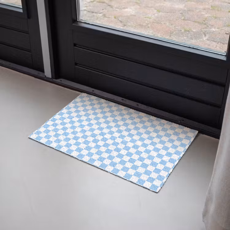 Schaakbord - Klassiek - Blauw Deurmat klein 898 -sfeer2