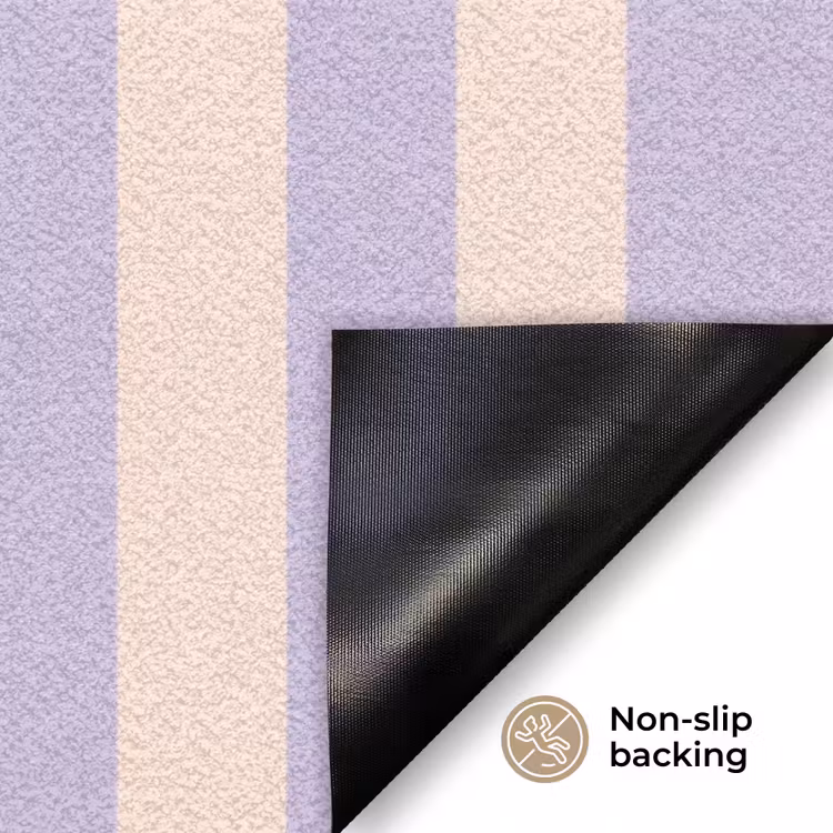 Ciao - Quote - Pastel - Strepen Deurmat klein -antislip_EN