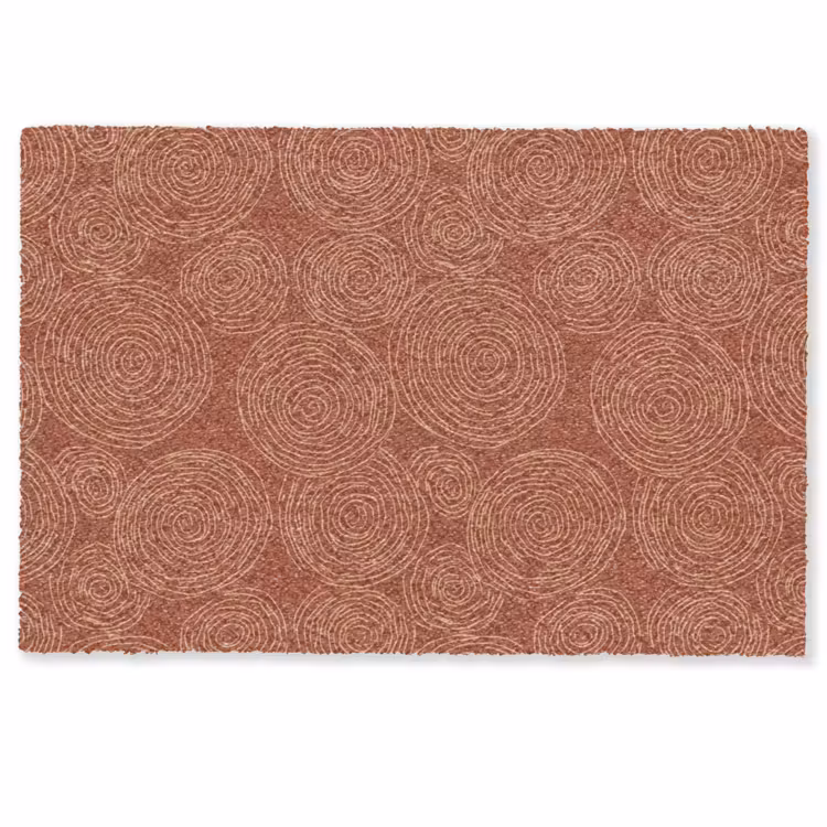 Cirkels - Abstract - Artistiek - Terracotta Deurmat klein 898 -zkaufland3d