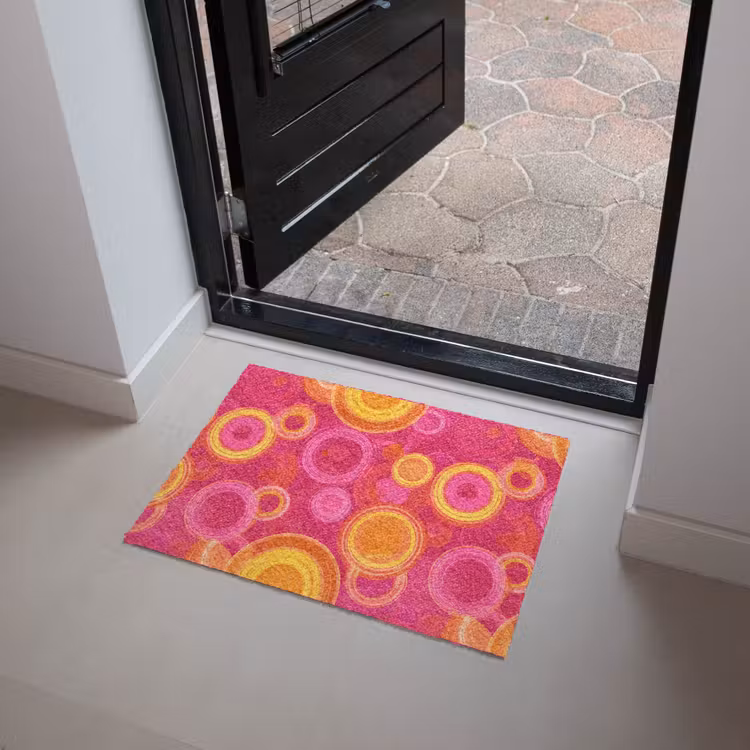 Cirkels - Design - Kleurrijk Deurmat klein 898 -sfeer5