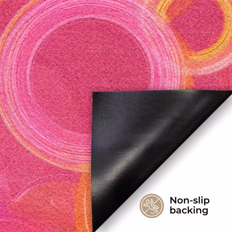 Cirkels - Design - Kleurrijk Deurmat klein 898 -antislip_EN