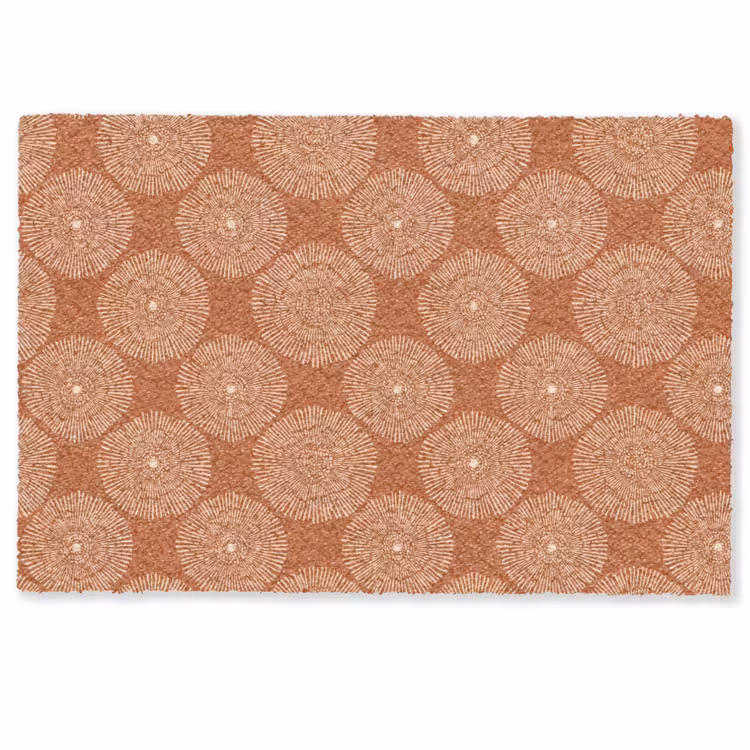 Cirkels - Grafisch - Patroon - Terracotta Deurmat klein 898 -zkaufland3d