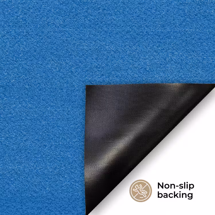 Classic - Azure - Blauw Deurmat klein 898 -antislip_EN