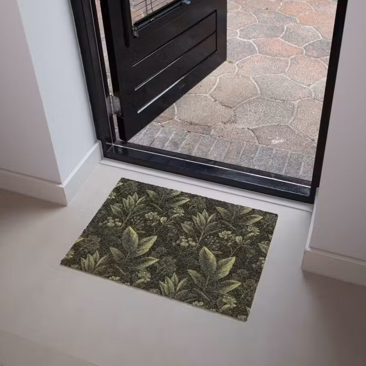Klassiek - Donker - Botanisch - Planten Deurmat klein 898 -sfeer5