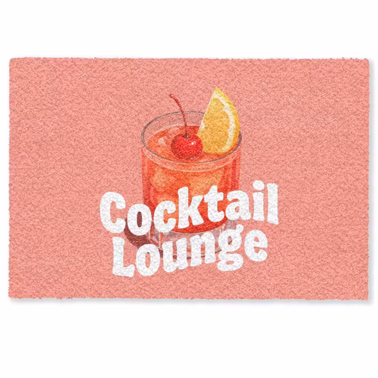 Cocktail Lounge - Glas - Koraal Deurmat klein -zkaufland3d