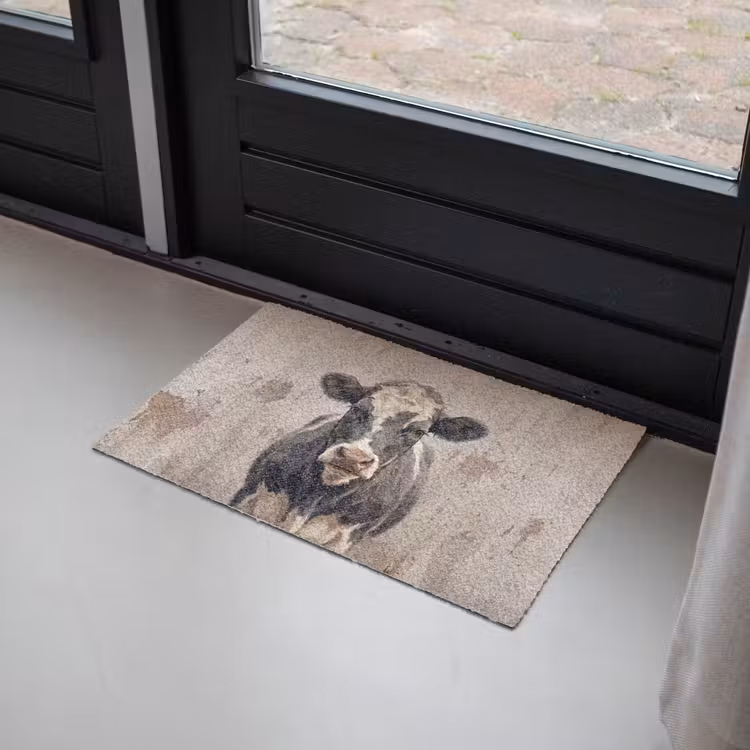 Koe - Portret - Dieren - Modern Deurmat klein -sfeer2