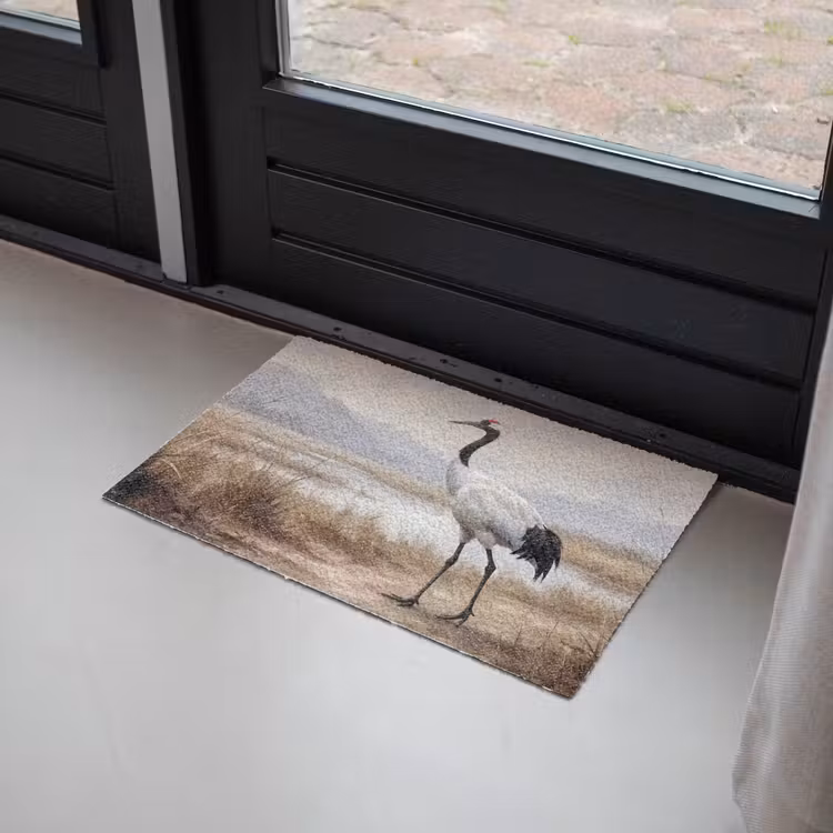 Kraanvogel - Natuur - Realistisch Deurmat klein -sfeer2