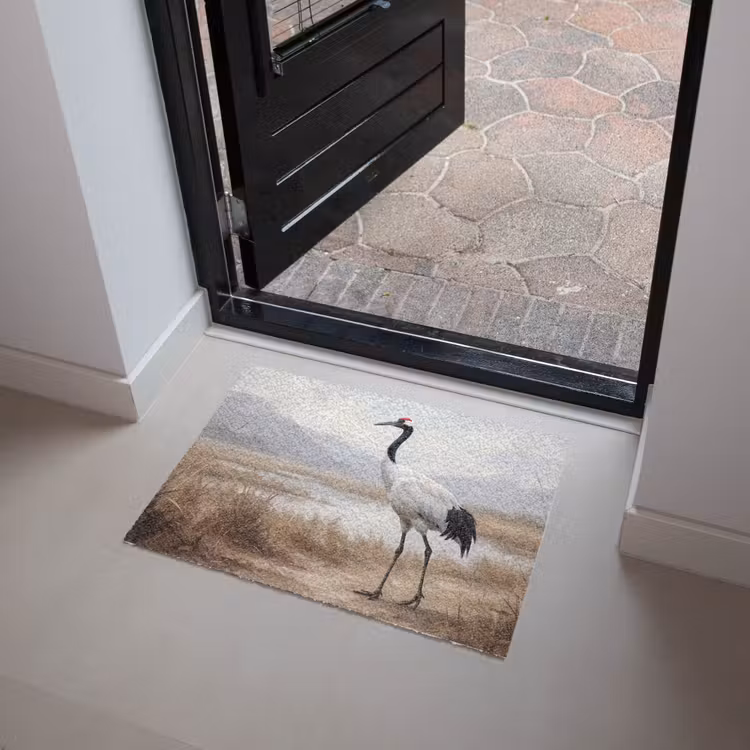 Kraanvogel - Natuur - Realistisch Deurmat klein -sfeer5