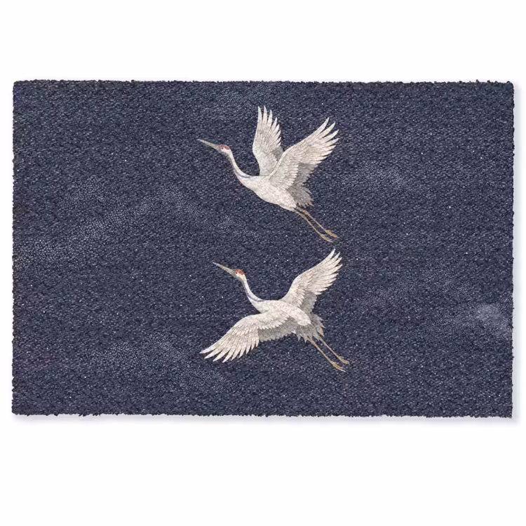 Kraanvogels - Nachthemel - Blauw Deurmat klein -zkaufland3d