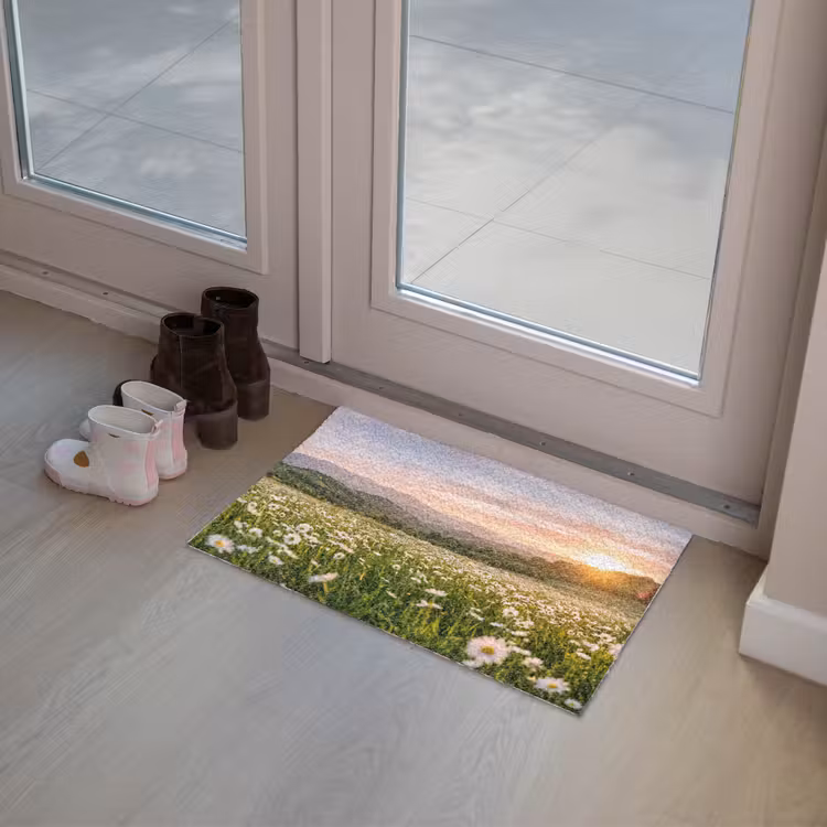 Madelief - Veld - Heuvels - Groen Deurmat klein -sfeer3