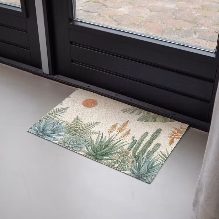 Woestijn - Planten - Groen Deurmat klein -sfeer2