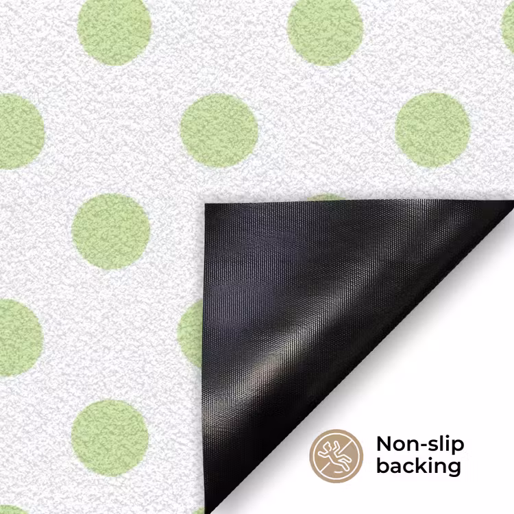 Dots - Klassiek - Groen Deurmat klein 898 -antislip_EN
