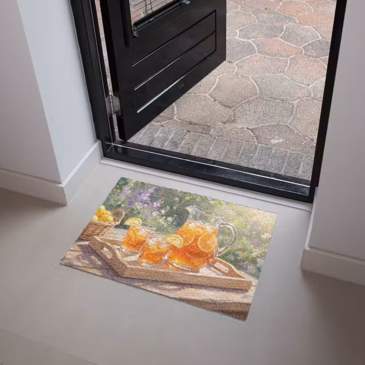 Drank - Citroen - Zomer - Tuin - Geel Deurmat klein -sfeer5