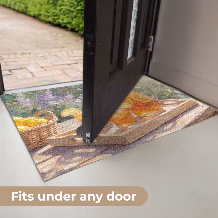 Drank - Citroen - Zomer - Tuin - Geel Deurmat klein -USP_EN