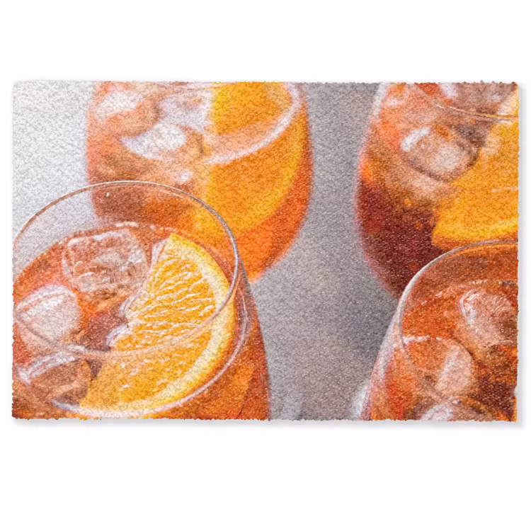 Drank - Sinaasappel - IJs - Zomer - Oranje Deurmat klein -zkaufland3d