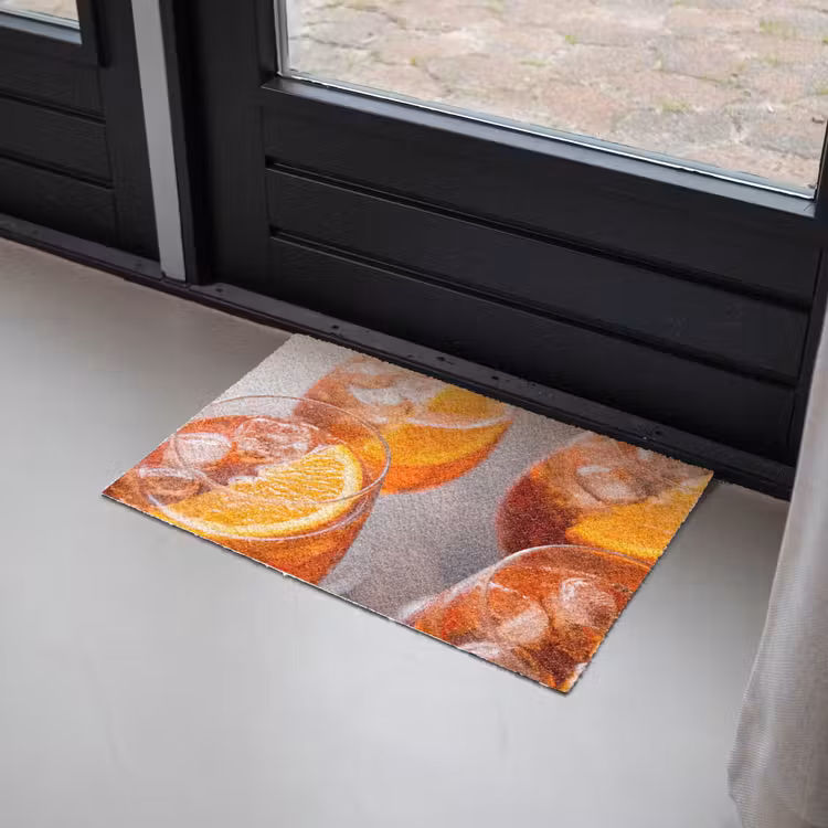 Drank - Sinaasappel - IJs - Zomer - Oranje Deurmat klein -sfeer2