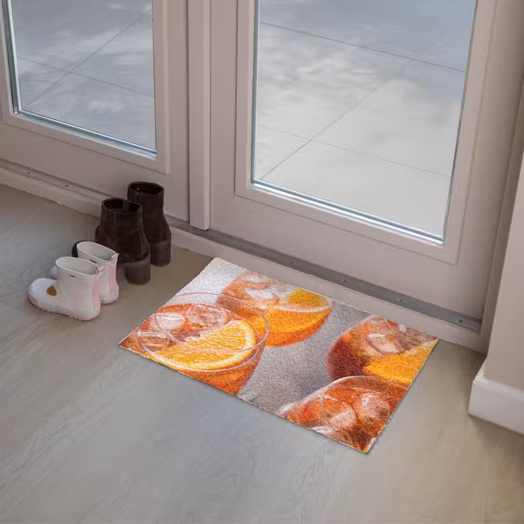 Drank - Sinaasappel - IJs - Zomer - Oranje Deurmat klein -sfeer3
