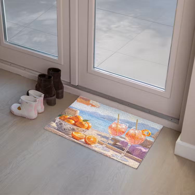 Drank - Glazen - Strand - Zomer - Oranje Deurmat klein -sfeer3