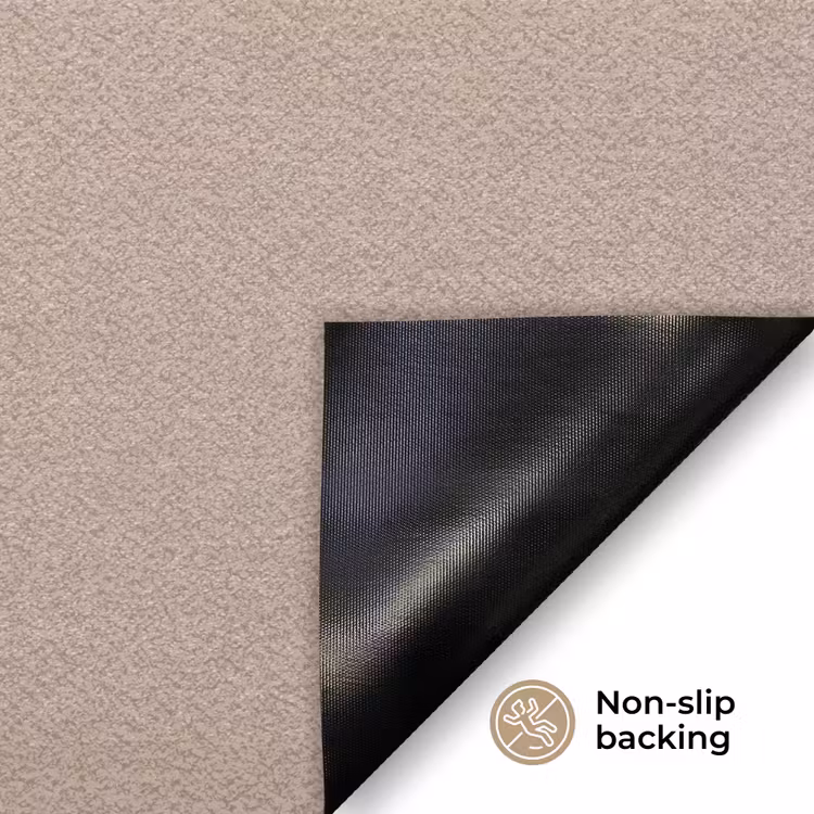 Droogbloem - Protea - Vintage - Beige - Rustiek Deurmat klein -antislip_EN