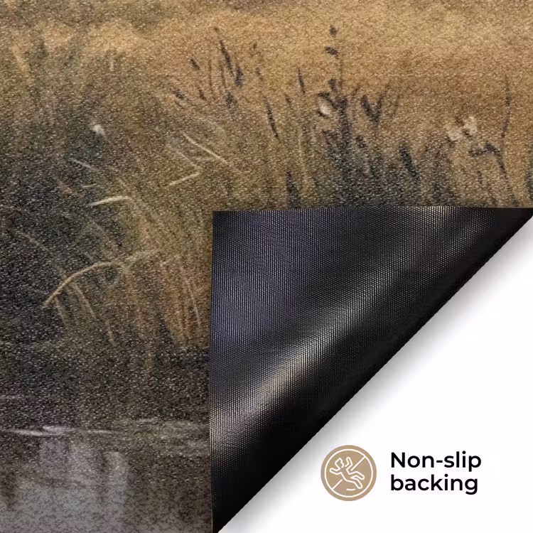 Eenden - Rivier - Landschap - Vlucht - Nostalgisch Deurmat klein -antislip_EN