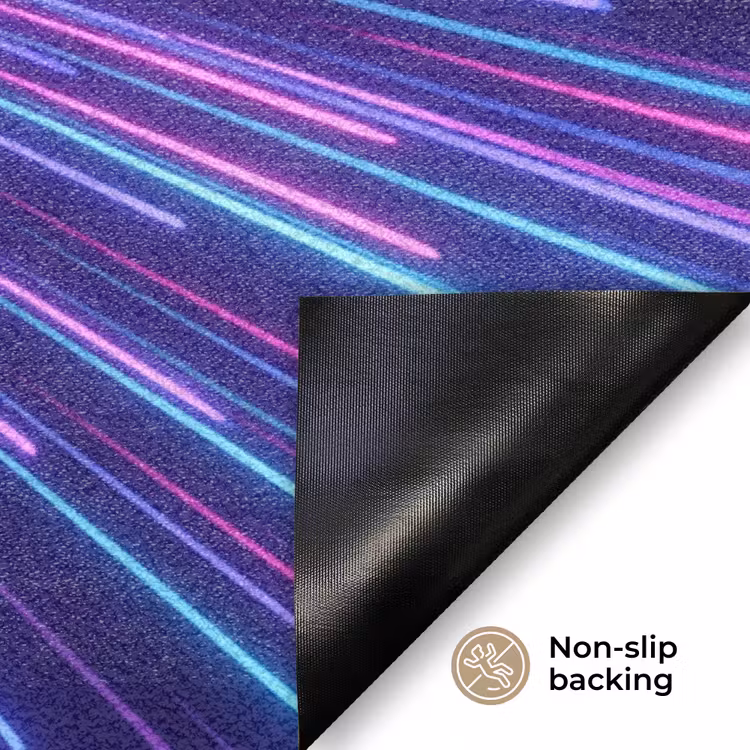 Dynamisch - Ruimte - Kleurrijk Deurmat klein -antislip_EN