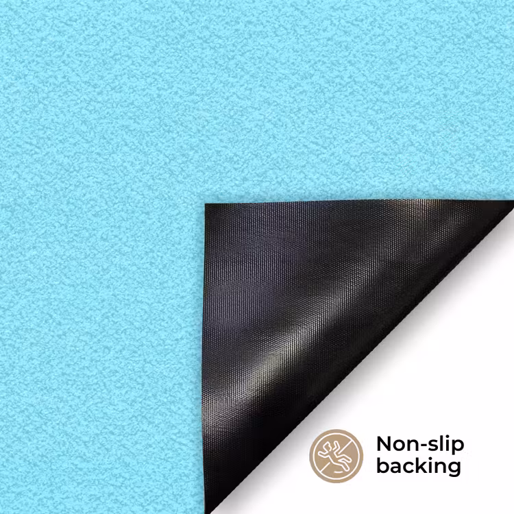 Electric - Cyan - Blauw Deurmat klein 898 -antislip_EN