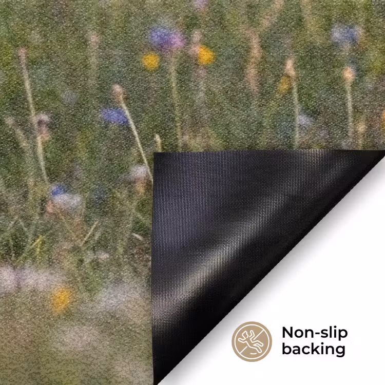 Ooienvaar - Bloemen - Weide - Kleurrijk Deurmat klein -antislip_EN