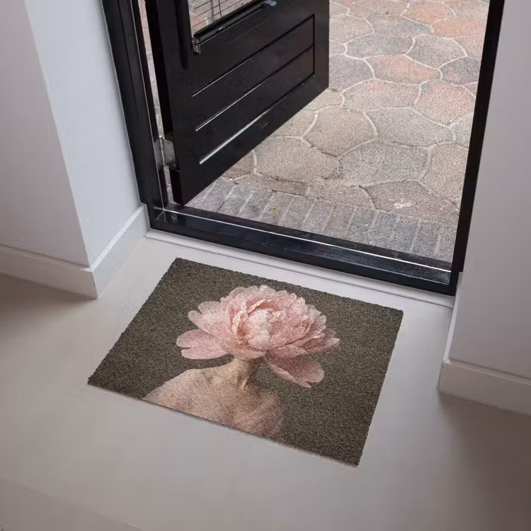 Gezicht - Roos - Roze Deurmat klein -sfeer5