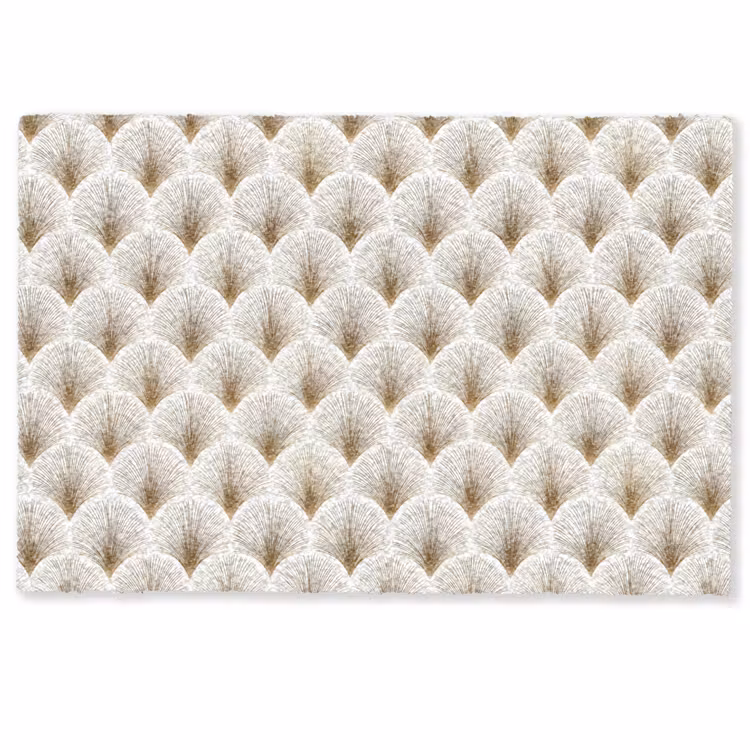 Waaiers - Art Deco - Elegant - Goud - Wit Deurmat klein 898 -zkaufland3d