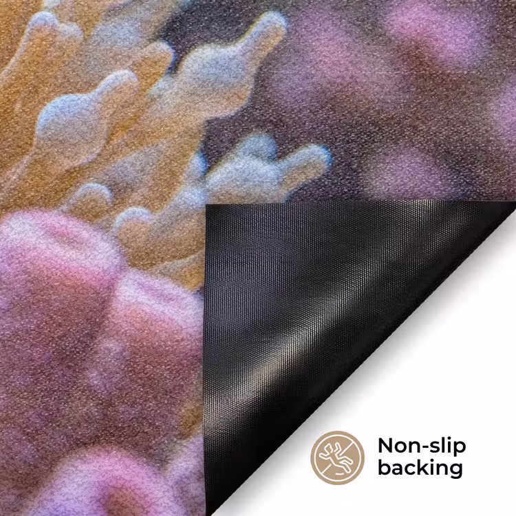 Vis - Koraal - Onderwater - Oranje - Dieren Deurmat klein -antislip_EN