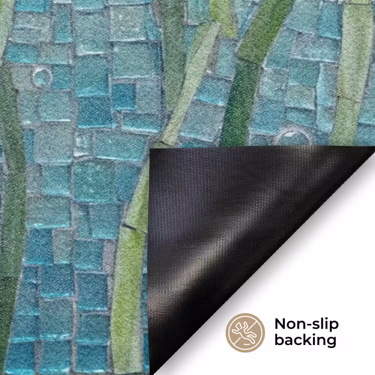 Vis - Mozaïek - Onderwater - Kleurrijk - Dieren Deurmat klein -antislip_EN