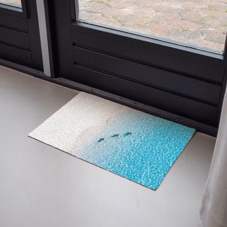 Vis - Oceaan - Strand - Turquoise - Natuur Deurmat klein -sfeer2