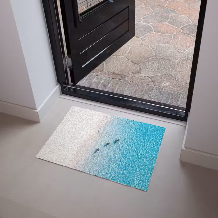 Vis - Oceaan - Strand - Turquoise - Natuur Deurmat klein -sfeer5