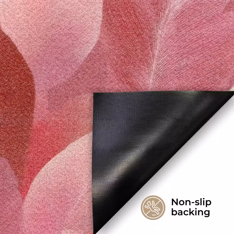 Flamingo - Botanisch - Elegant - Roze - Rood Deurmat klein 898 -antislip_EN