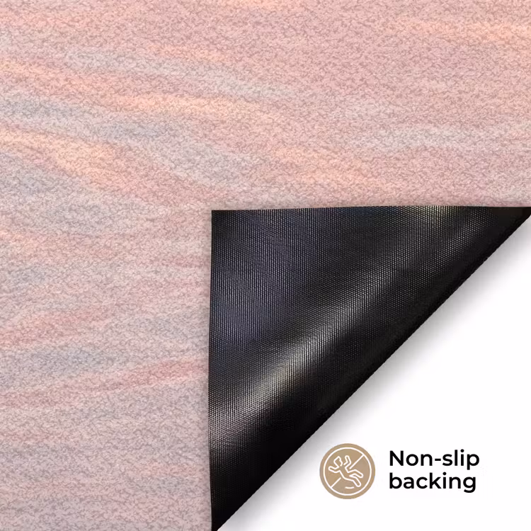 Flamingo - Water - Roze Deurmat klein -antislip_EN