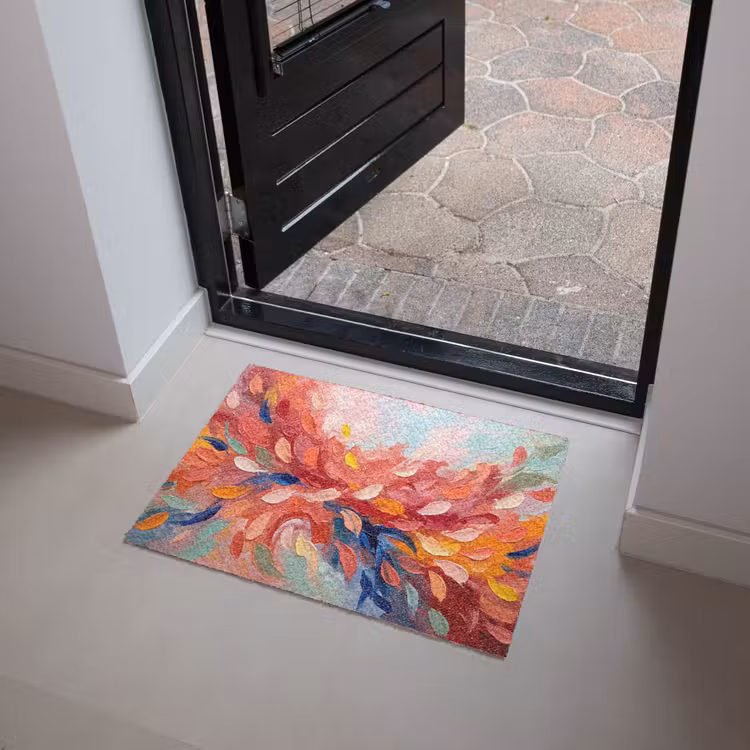 Bloemen - Abstract - Kunst - Modern Deurmat klein -sfeer5
