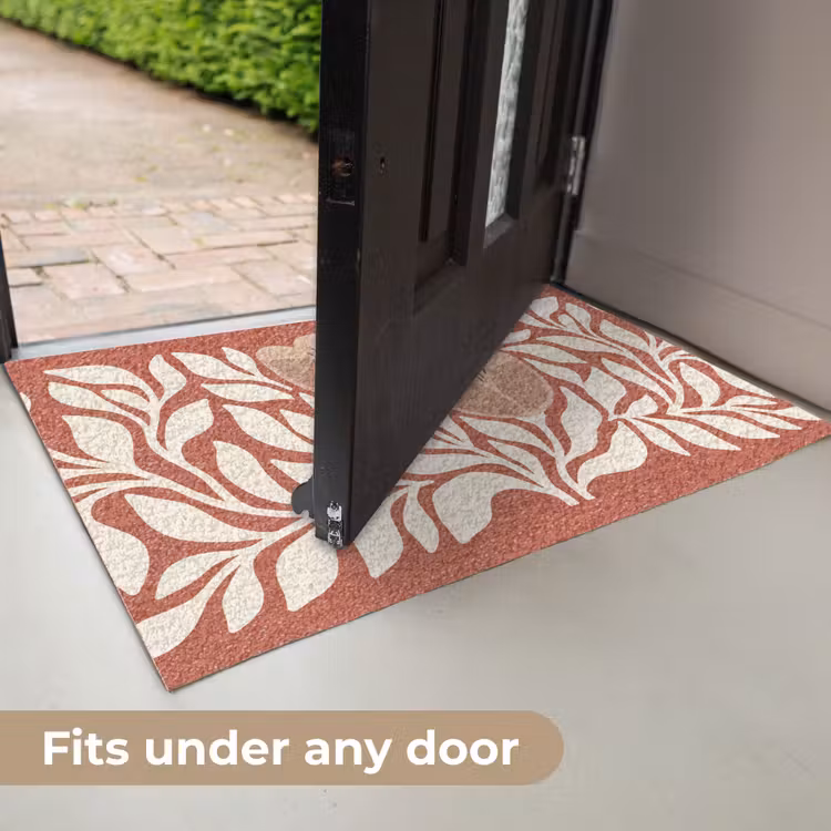 Bloemen - Abstract - Modern - Beige - Natuur Deurmat klein -USP_EN