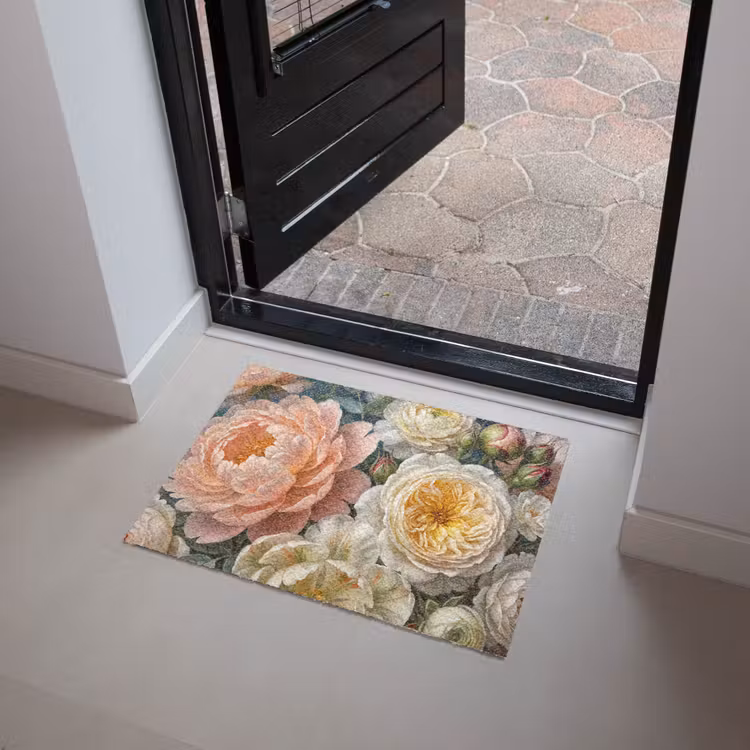 Bloemen - Boeket - Natuur - Klassiek - Kleurrijk Deurmat klein -sfeer5