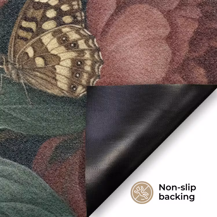 Bloemen - Boeket - Natuur - Klassiek - Donker Deurmat klein -antislip_EN