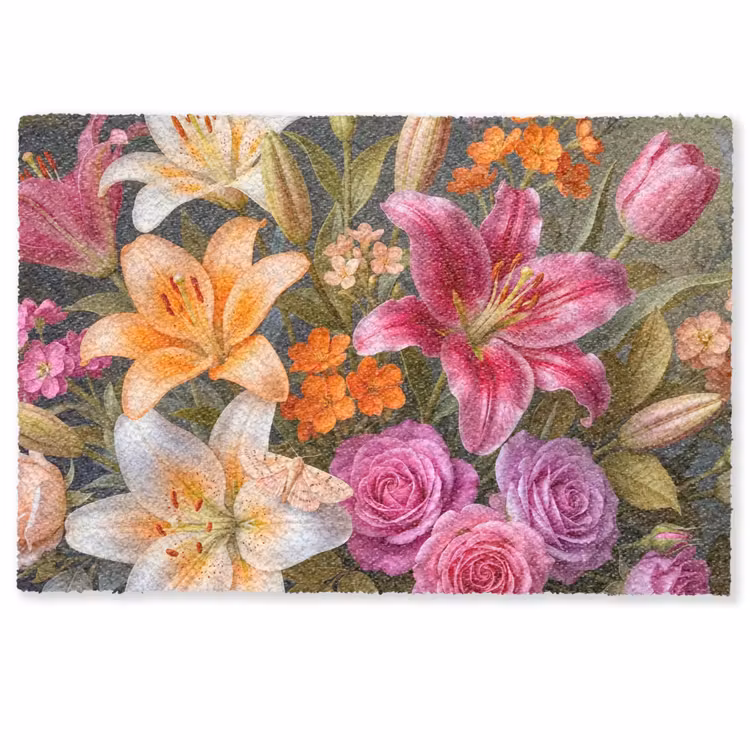 Bloemen - Boeket - Natuur - Kleurrijk - Modern Deurmat klein -zkaufland3d
