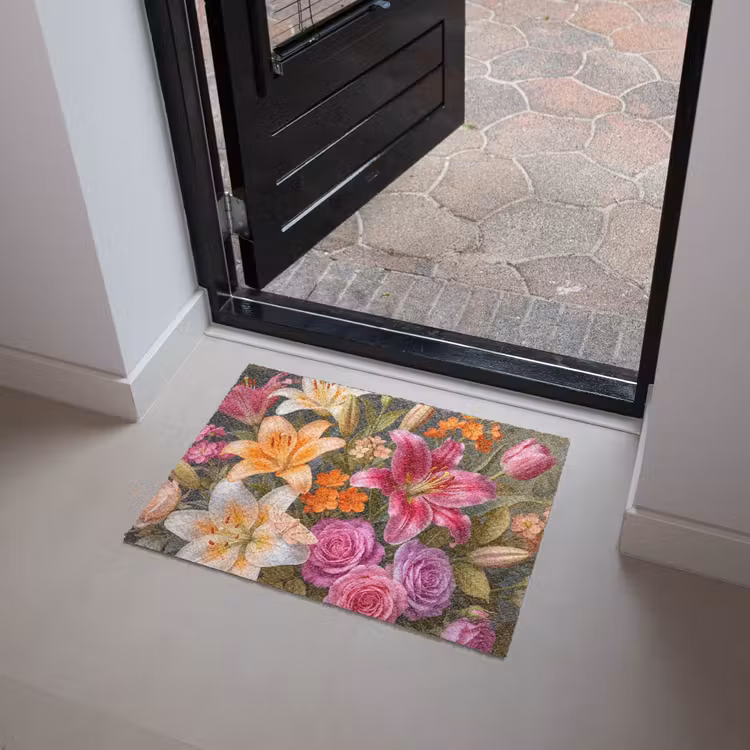 Bloemen - Boeket - Natuur - Kleurrijk - Modern Deurmat klein -sfeer5