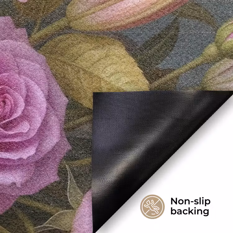 Bloemen - Boeket - Natuur - Kleurrijk - Modern Deurmat klein -antislip_EN