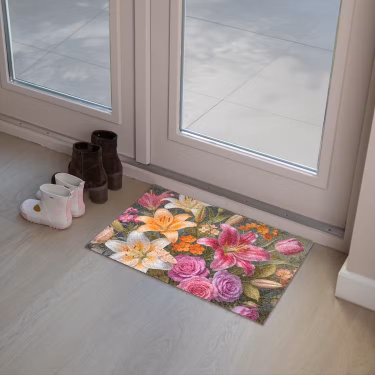 Bloemen - Boeket - Natuur - Kleurrijk - Modern Deurmat klein -sfeer3