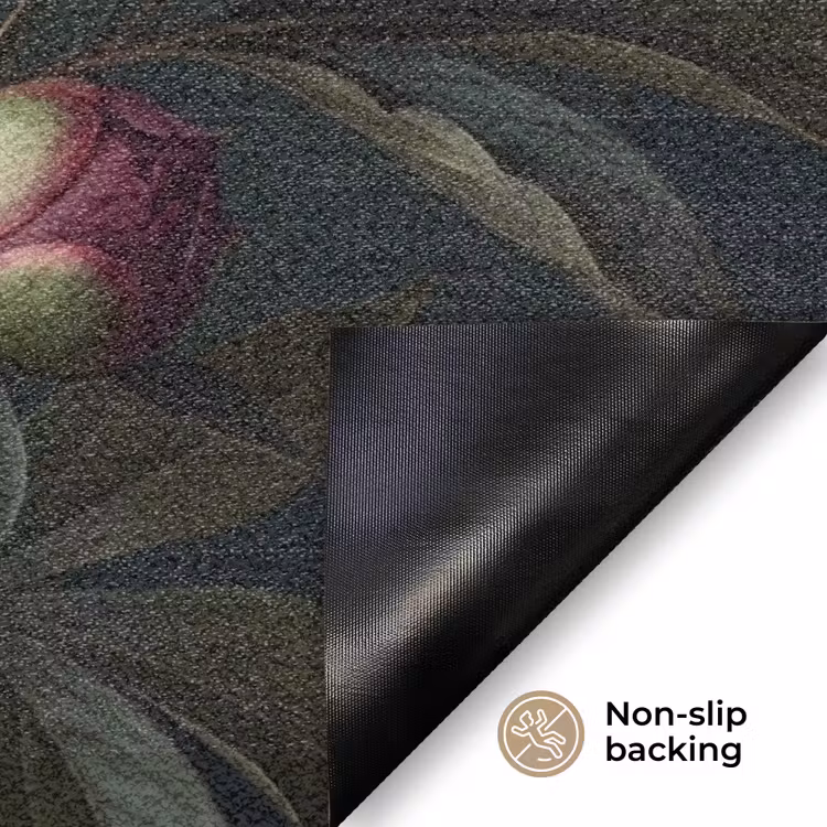 Bloemen - Boeket - Natuur - Modern - Donker Deurmat klein -antislip_EN