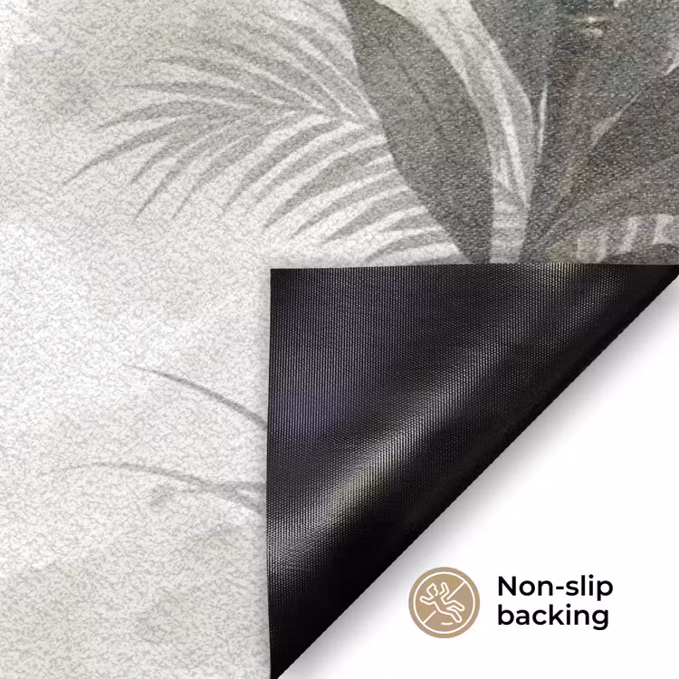 Bloemen - Knop - Tuin - Illustratie - Wit Deurmat klein -antislip_EN
