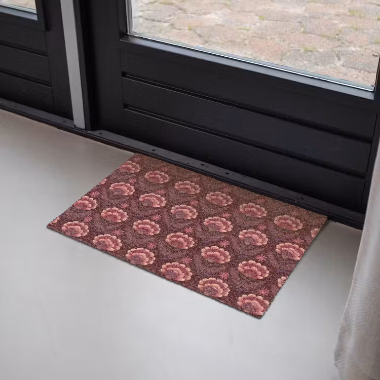 Bloemen - Waaier - Paars Deurmat klein 898 -sfeer2