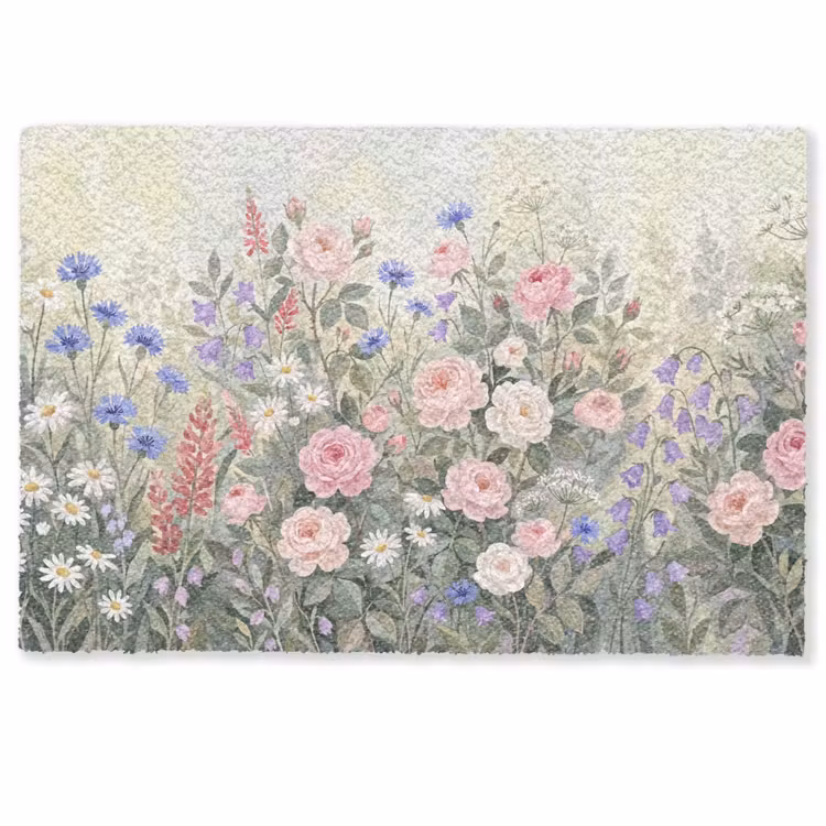 Bloemen - Tuin - Natuur - Kleurrijk Deurmat klein -zkaufland3d