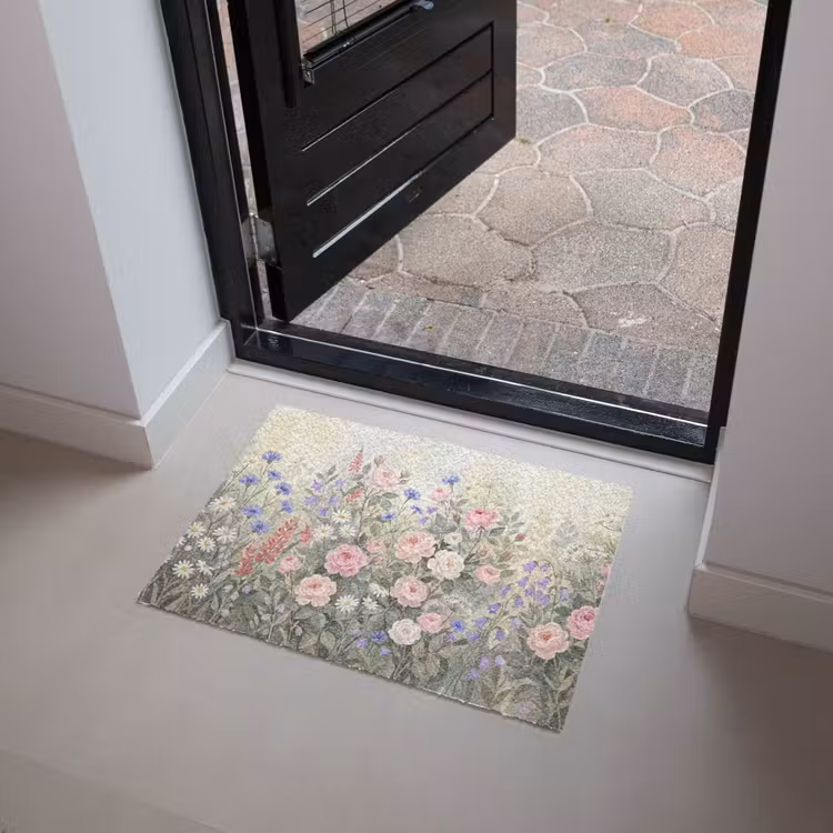 Bloemen - Tuin - Natuur - Kleurrijk Deurmat klein -sfeer5